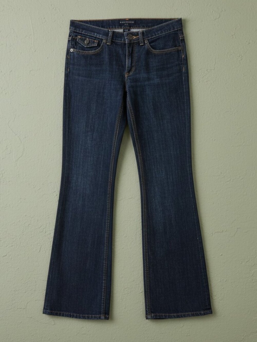 Banana Republic Martin Fit Straight Leg Jeans Petite Size 2P Low Rise Dark Wash